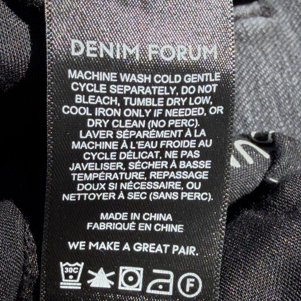 Denim Forum The Romy Slim Shorty Short.  Size 27.
Black denim cutoffs. - Picture 12 of 13